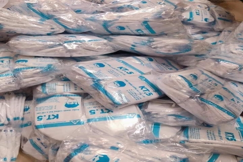 Khẩu trang vải 3 lớp trắng KT5 giá bán lẻ, bán sỉ rẻ nhất Hà Nội, gửi hàng toàn quốc