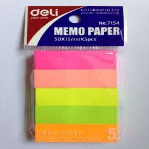 Giấy phân trang giấy Deli 5 màu Giấy phân trang giấy Deli 5 màu