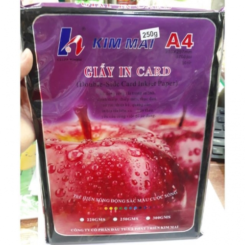 Giấy in Card ĐL250 A4 Kim Mai