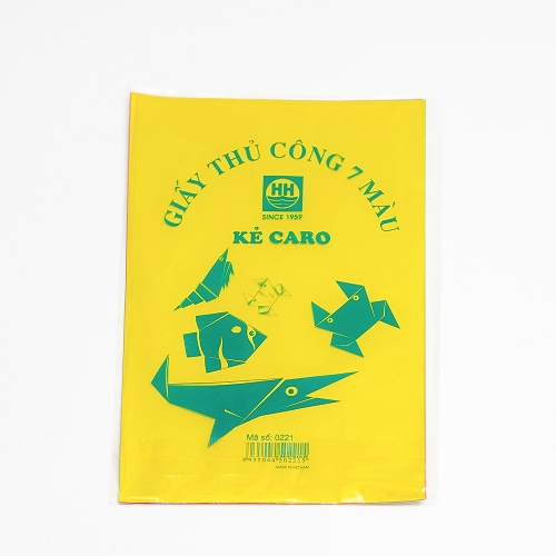 Giấy thủ công 7 màu Hồng Hà