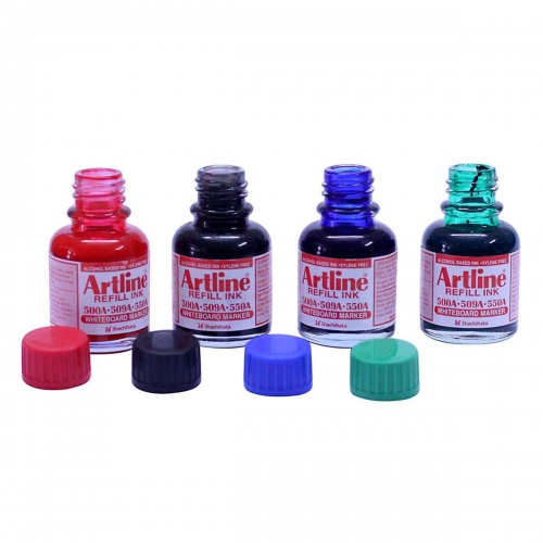 Mực bút dạ dầu Artline (xanh lá, xanh biển, đỏ, đen) Mực bút dạ dầu Artline (xanh lá, xanh biển, đỏ, đen)