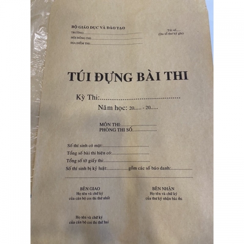 Túi đựng bài thi