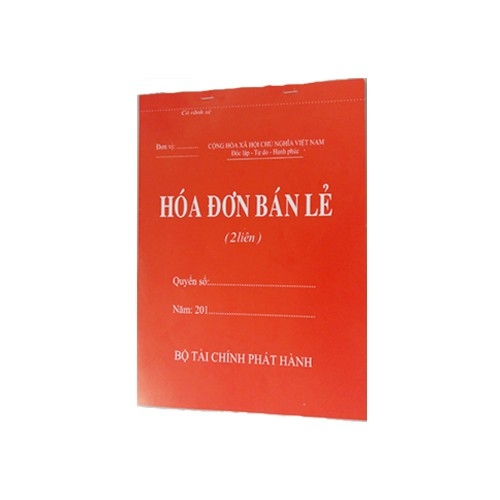 Hóa đơn bán lẻ 2 liên A5 mỏng