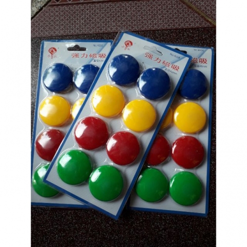 Nam châm đính bảng từ (loại đại) - Vỉ 8 viên Nam châm đính bảng từ (loại đại) - Vỉ 8 viên