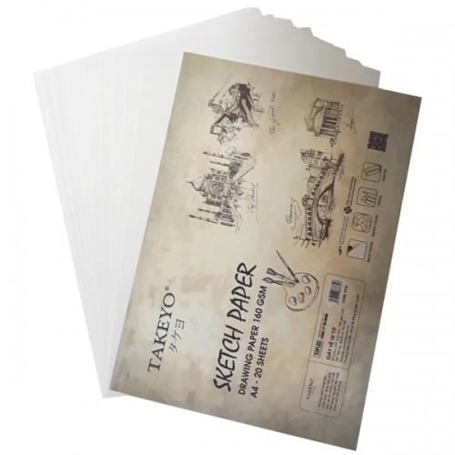 Giấy vẽ A4 TAKEYO (20 tờ/tập)
